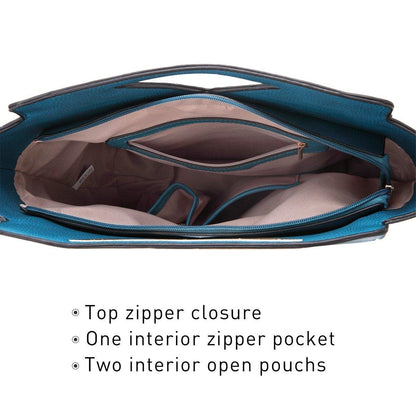 Fashion Design Chic Triangle Handle Shoulder Bag with Matching Wallet l Dasein - Dasein Bags