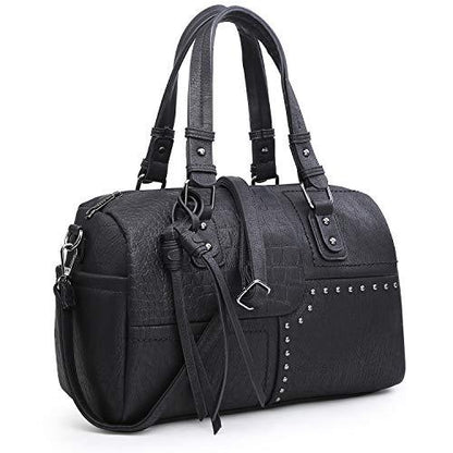 Large Women's Barrel Handbag Top-handle Tote Work Travel with Long Strap丨Dasein - Dasein Bags