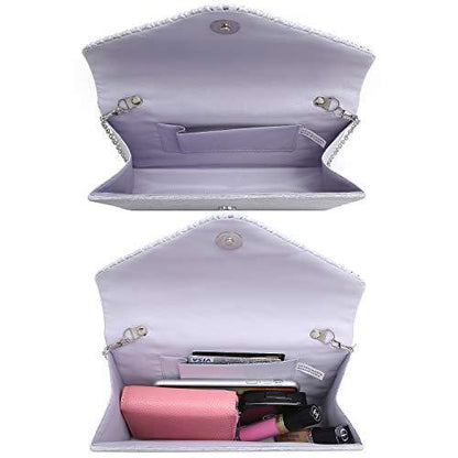 Rhinestone Envelope Evening Clutch - Dasein Bags