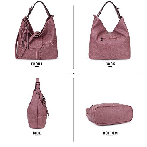 Women Vegan Leather Fashion Hobo Shoulder Bag with Shoulder Strap丨Dasein - Dasein Bags