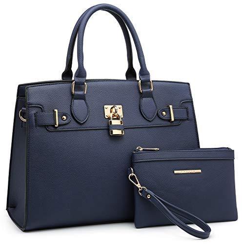 Classic Padlock Handbag with Matching Wallet - Dasein Bags