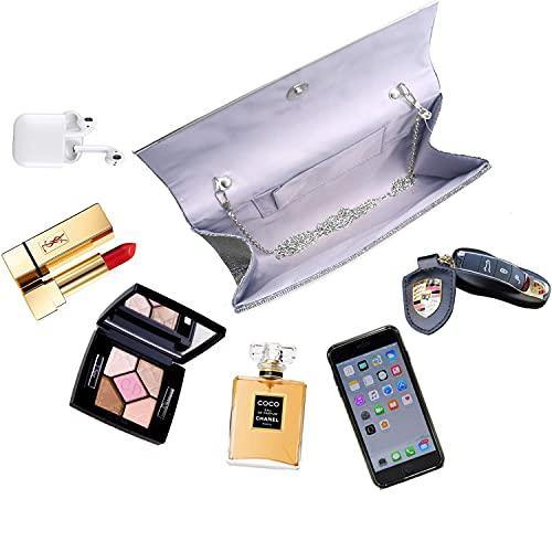 Glitter Gold Trim Evening Clutch - Dasein Bags