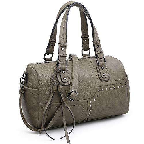 Large Women's Barrel Handbag Top-handle Tote Work Travel with Long Strap丨Dasein - Dasein Bags