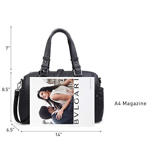 Large Women's Barrel Handbag Top-handle Tote Work Travel with Long Strap丨Dasein - Dasein Bags