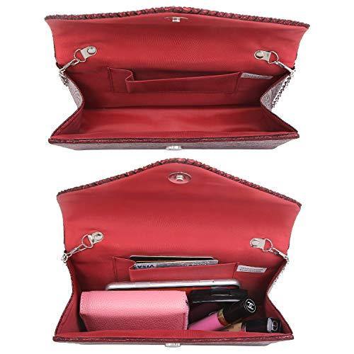 Rhinestone Envelope Evening Clutch - Dasein Bags