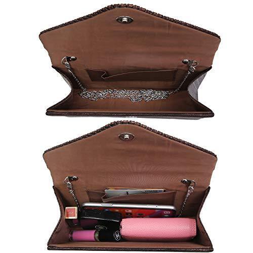 Rhinestone Envelope Evening Clutch - Dasein Bags