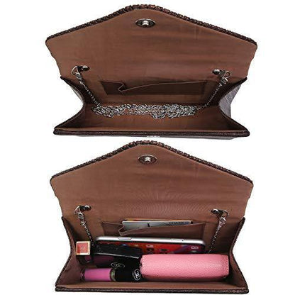 Rhinestone Envelope Evening Clutch - Dasein Bags