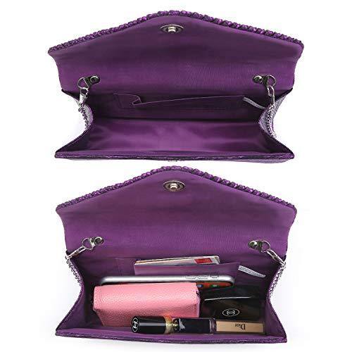 Rhinestone Envelope Evening Clutch - Dasein Bags