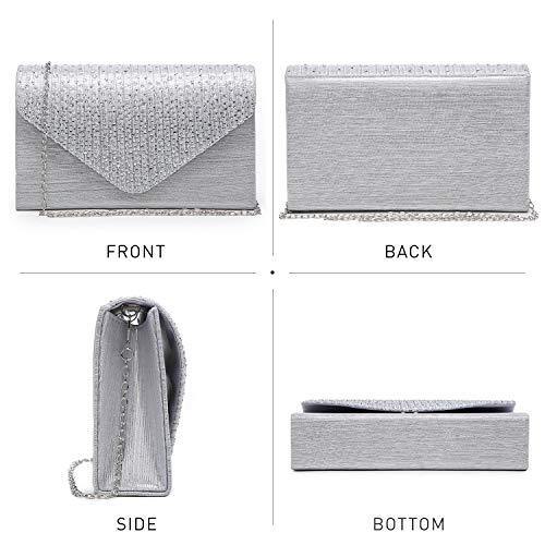 Rhinestone Envelope Evening Clutch - Dasein Bags