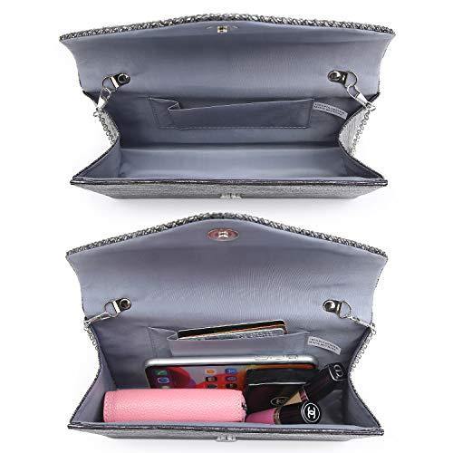 Rhinestone Envelope Evening Clutch - Dasein Bags