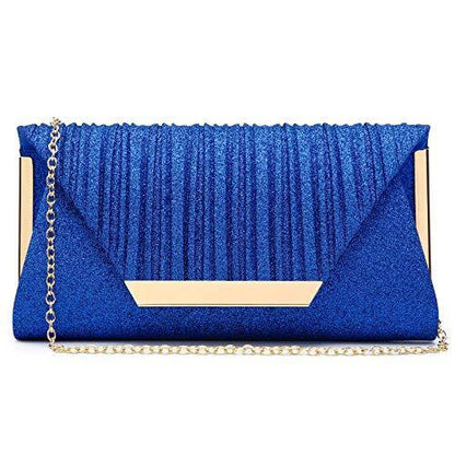 Dasein Glitter Flap Envelope Clutch Purses Evening Bags Wedding Party Prom Purse - Dasein Bags