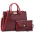 Fashion Pattern Embossed Handbag with Matching Wristlet l Dasein - Dasein Bags