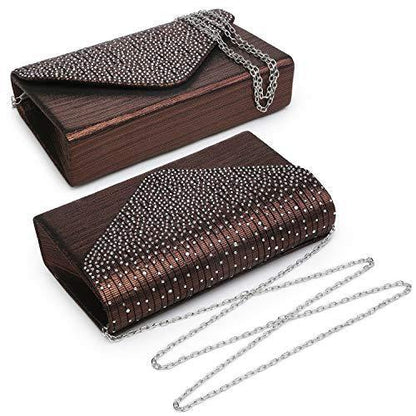 Rhinestone Envelope Evening Clutch - Dasein Bags