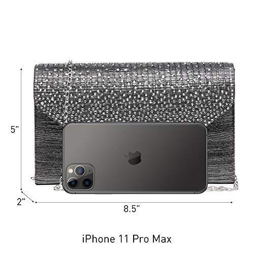 Rhinestone Envelope Evening Clutch - Dasein Bags