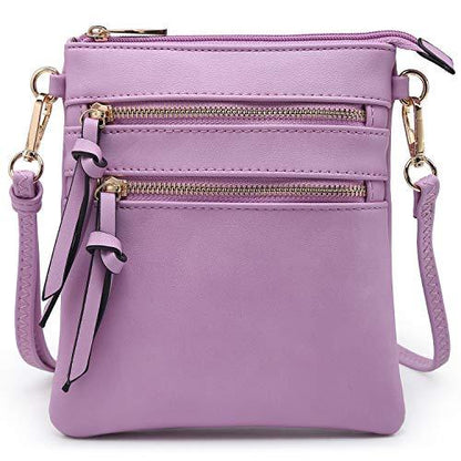 Lightweight Functional Multi Pocket Vegan Leather Shoulder Crossbody Bag丨Dasein - Dasein Bags