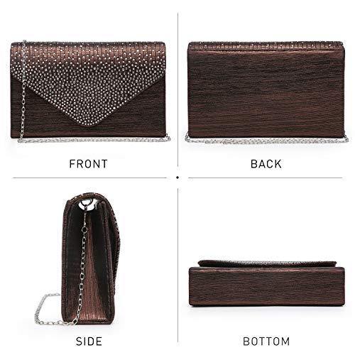 Rhinestone Envelope Evening Clutch - Dasein Bags