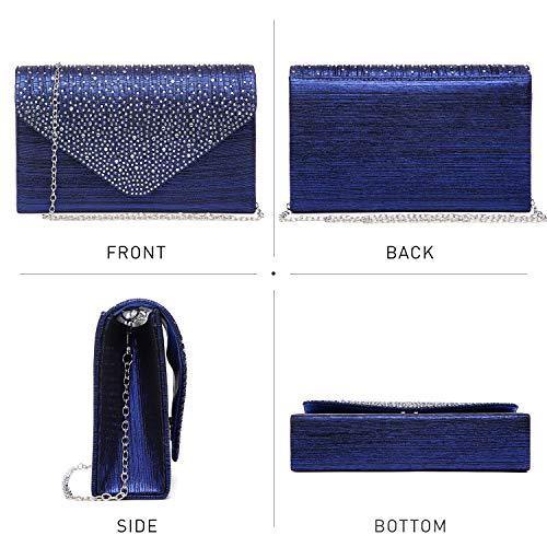 Rhinestone Envelope Evening Clutch - Dasein Bags