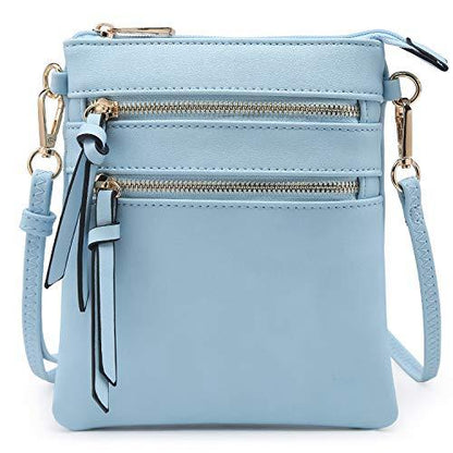 Lightweight Functional Multi Pocket Vegan Leather Shoulder Crossbody Bag丨Dasein - Dasein Bags