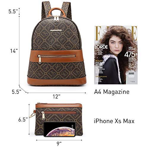 Fashion Casual Women Backpack with Matching Wristlet 2Pcs Set 丨Dasein - Dasein Bags