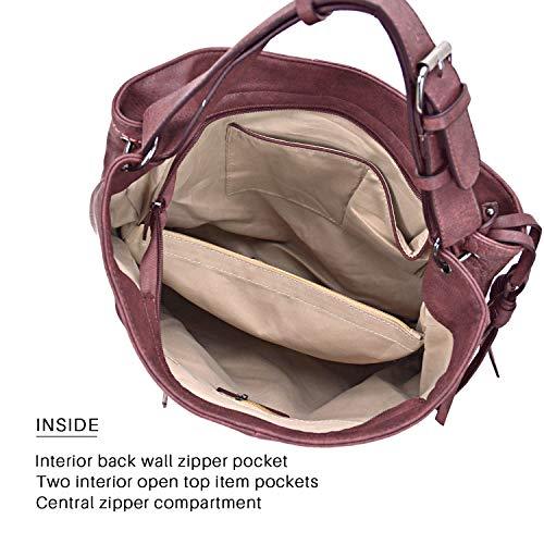 Women Vegan Leather Fashion Hobo Shoulder Bag with Shoulder Strap丨Dasein - Dasein Bags