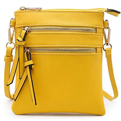 Lightweight Functional Multi Pocket Vegan Leather Shoulder Crossbody Bag丨Dasein - Dasein Bags