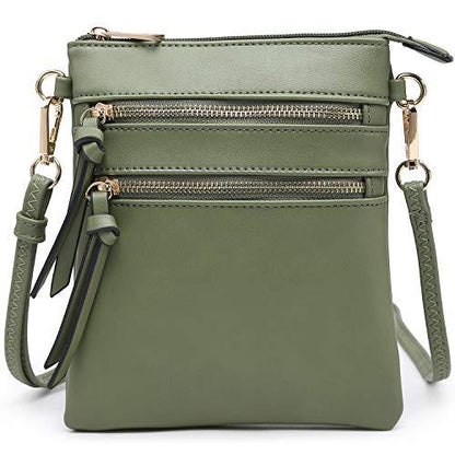 Lightweight Functional Multi Pocket Vegan Leather Shoulder Crossbody Bag丨Dasein - Dasein Bags