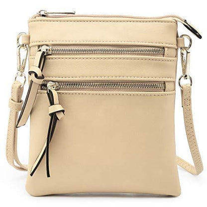 Lightweight Functional Multi Pocket Vegan Leather Shoulder Crossbody Bag丨Dasein - Dasein Bags