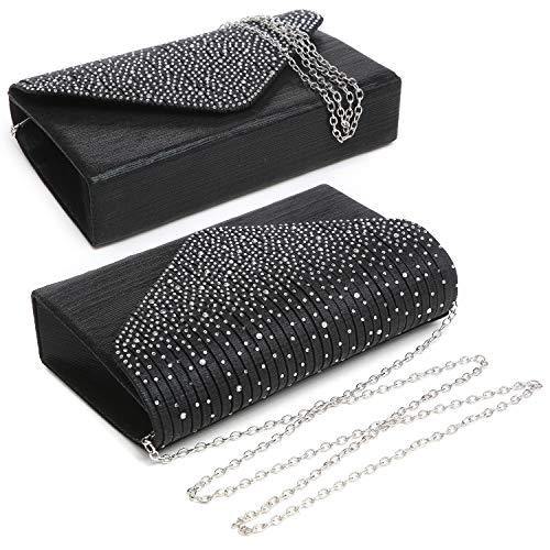 Rhinestone Envelope Evening Clutch - Dasein Bags