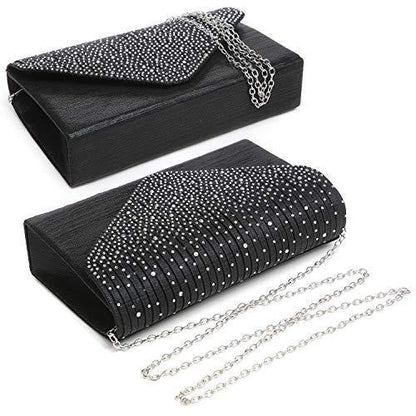 Rhinestone Envelope Evening Clutch - Dasein Bags