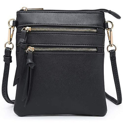Lightweight Functional Multi Pocket Vegan Leather Shoulder Crossbody Bag丨Dasein - Dasein Bags