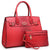 Fashion embossed Shoulder Top Handle Satchel Tote Bag with Matching Clutch l Dasein - Dasein Bags