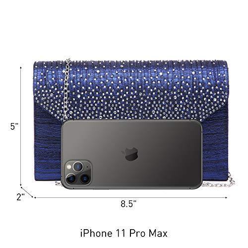 Rhinestone Envelope Evening Clutch - Dasein Bags