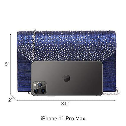 Rhinestone Envelope Evening Clutch - Dasein Bags