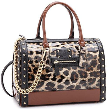 Shiny Patent Handbags Barrel Top Handle Bag for Women丨Dasein - Dasein Bags