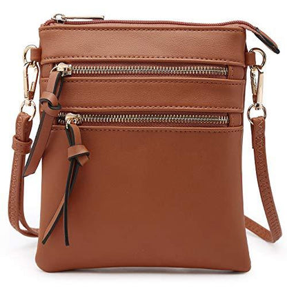 Lightweight Functional Multi Pocket Vegan Leather Shoulder Crossbody Bag丨Dasein - Dasein Bags