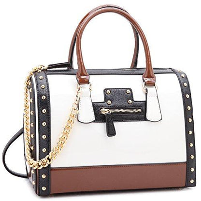 Shiny Patent Handbags Barrel Top Handle Bag for Women丨Dasein - Dasein Bags