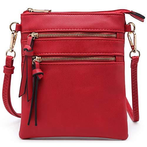Lightweight Functional Multi Pocket Vegan Leather Shoulder Crossbody Bag丨Dasein - Dasein Bags