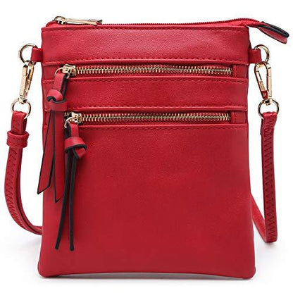 Lightweight Functional Multi Pocket Vegan Leather Shoulder Crossbody Bag丨Dasein - Dasein Bags