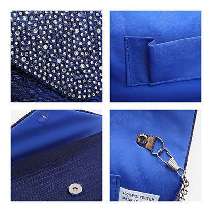 Rhinestone Envelope Evening Clutch - Dasein Bags