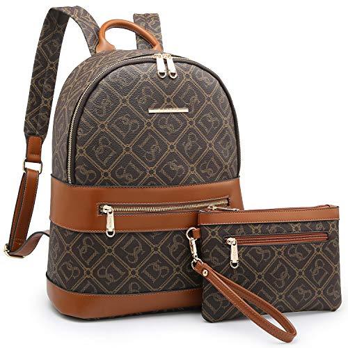 Fashion Casual Women Backpack with Matching Wristlet 2Pcs Set 丨Dasein - Dasein Bags