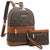 Fashion Casual Women Backpack with Matching Wristlet 2Pcs Set 丨Dasein - Dasein Bags