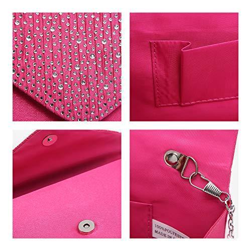 Rhinestone Envelope Evening Clutch - Dasein Bags