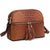 Fashion Embossed Pattern Tassel Crossbody Bag - Dasein Bags