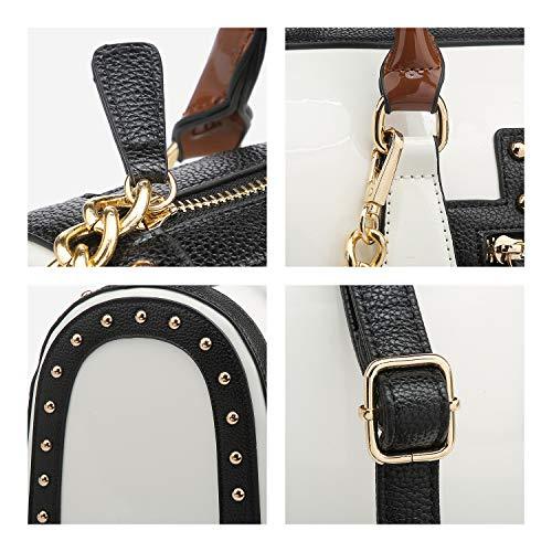 Shiny Patent Handbags Barrel Top Handle Bag for Women丨Dasein - Dasein Bags