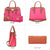 Two-Tone Handbag with Matching Wallet - Dasein Bags