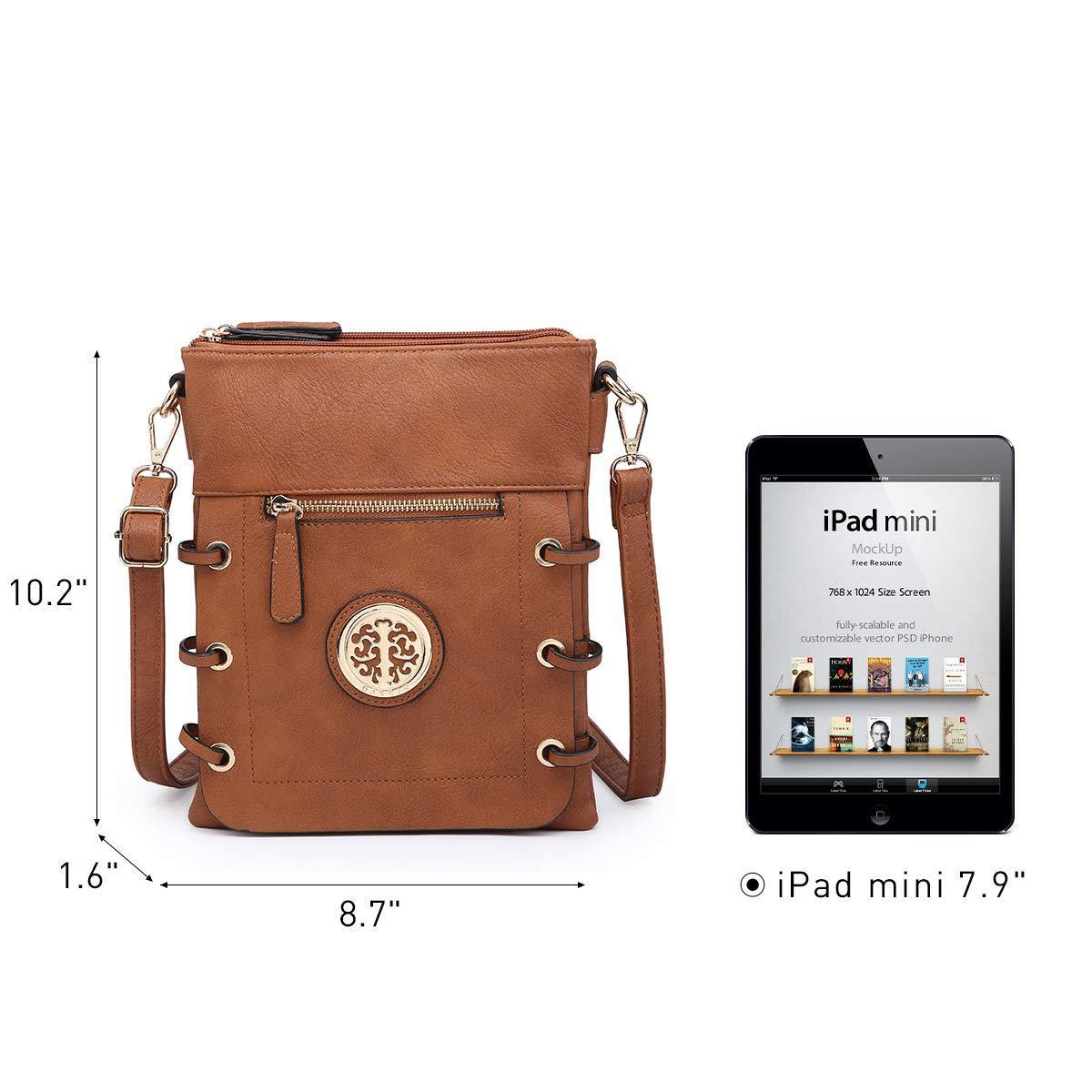 Small Size Emblem Retro Designer Crossbody Messenger Bag l Dasein - Dasein Bags