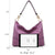 Large Corner Patched Hobo Bag - Dasein Bags
