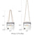Push Lock Lightweight Vegan Leather Crossbody Bag With Chain Strap By Dasein - Dasein Bags