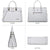 Women Flap-over Belt Top Handle Tote Satchel Purse Work Bag Matching Wristlet bag l Dasein - Dasein Bags