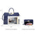 Fashion Pattern Embossed Handbag with Matching Wallet - Dasein Bags